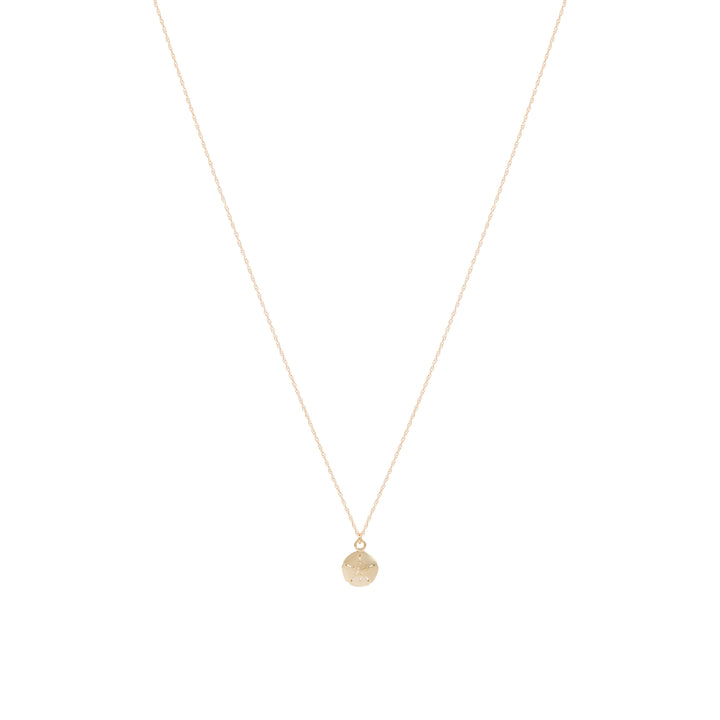 Sand Dollar Necklace - Solid Gold