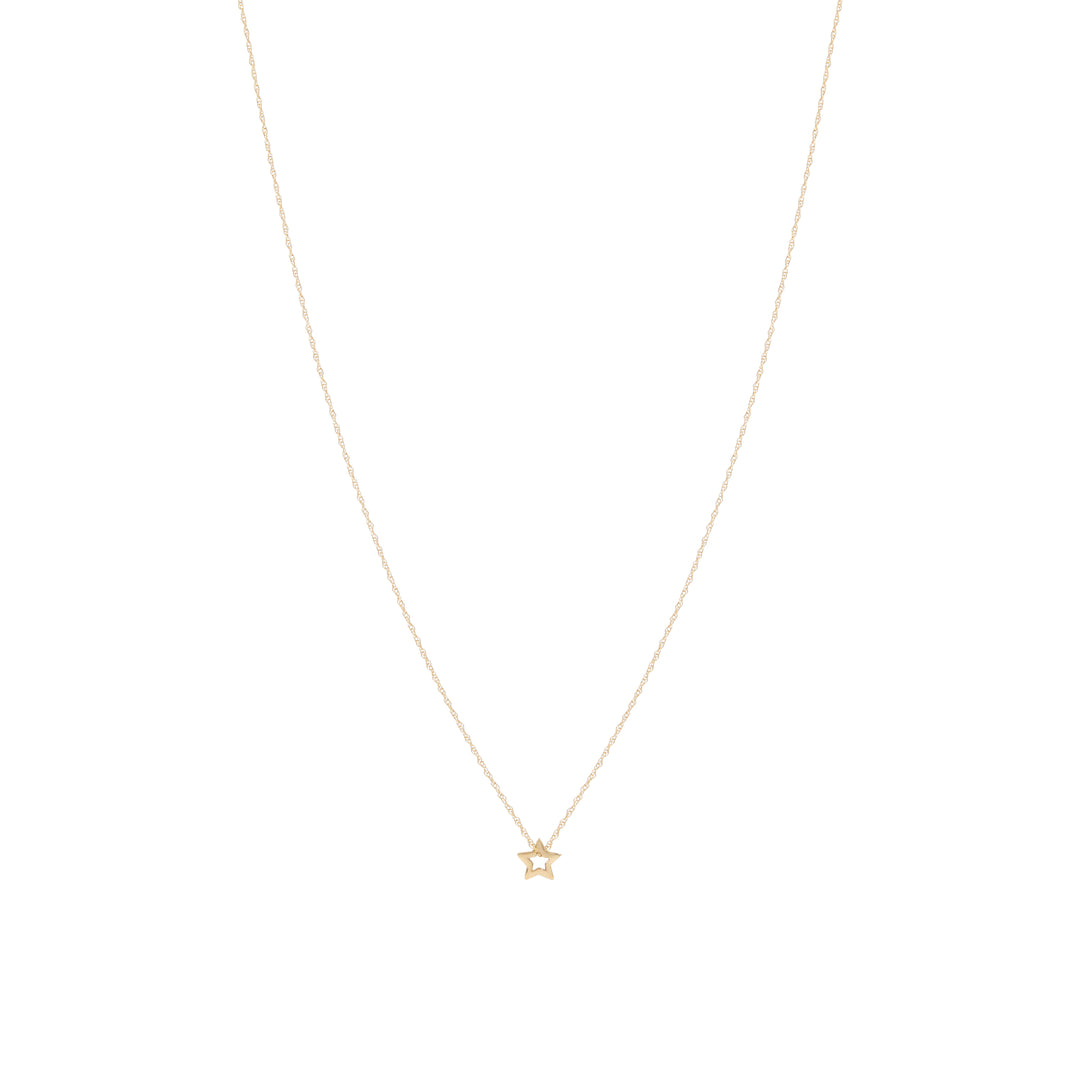 Star Necklace - Solid Gold