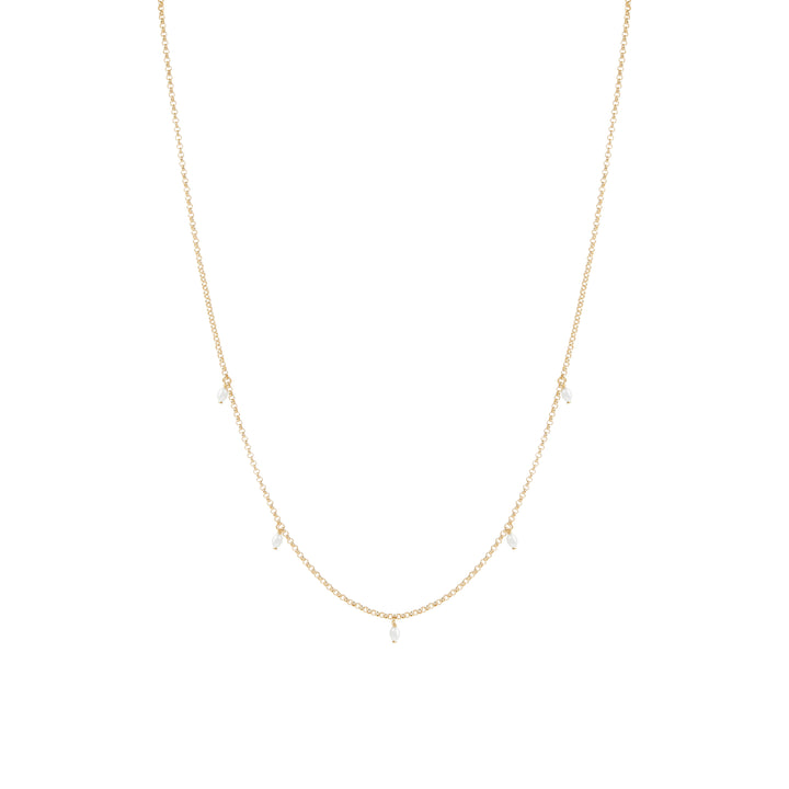 Tilica Freshwater Pearl Necklace - Solid Gold