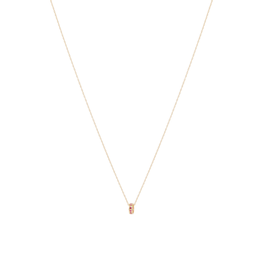 Marci Ruby Necklace - Solid Gold