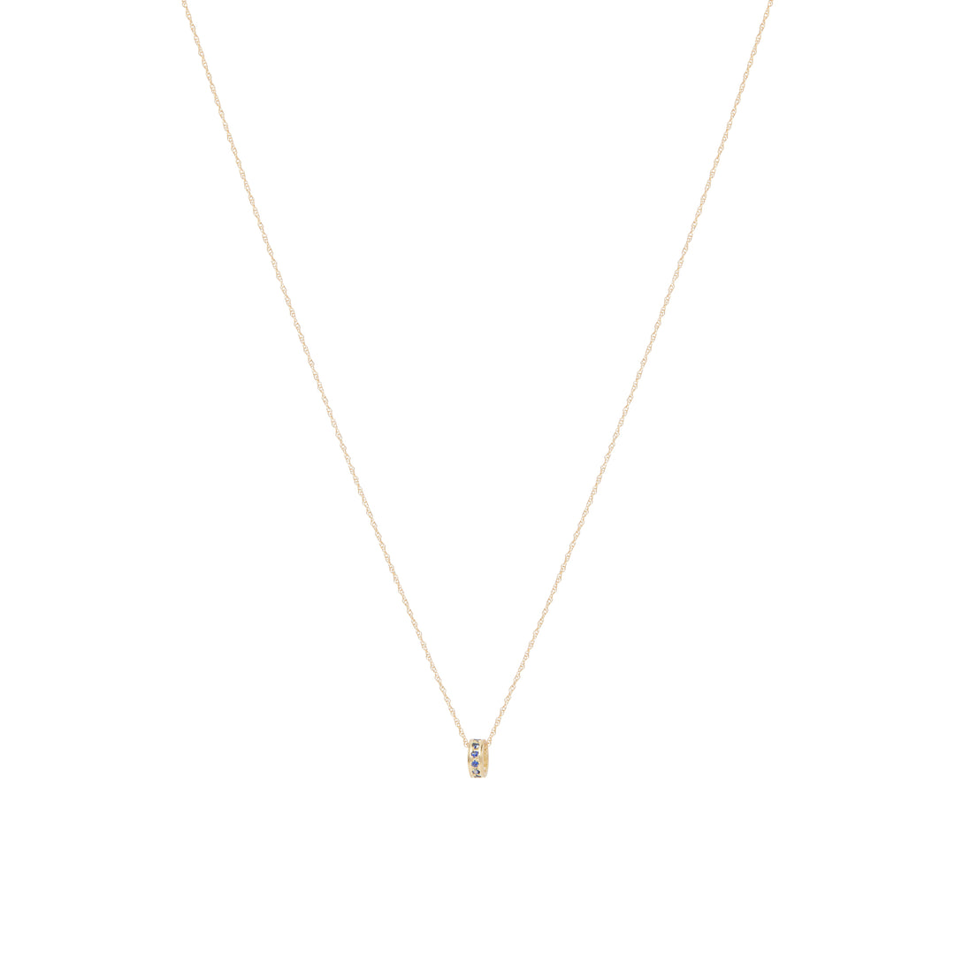 Marci Sapphire Necklace - Solid Gold