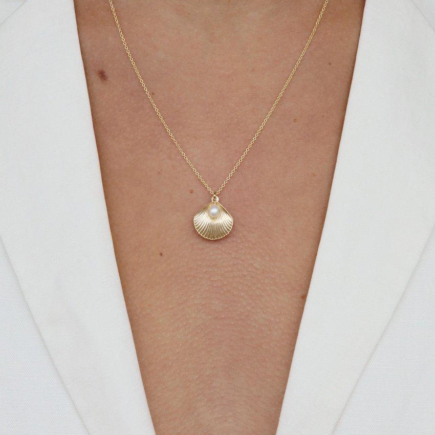 Ula Shell Necklace - Gold