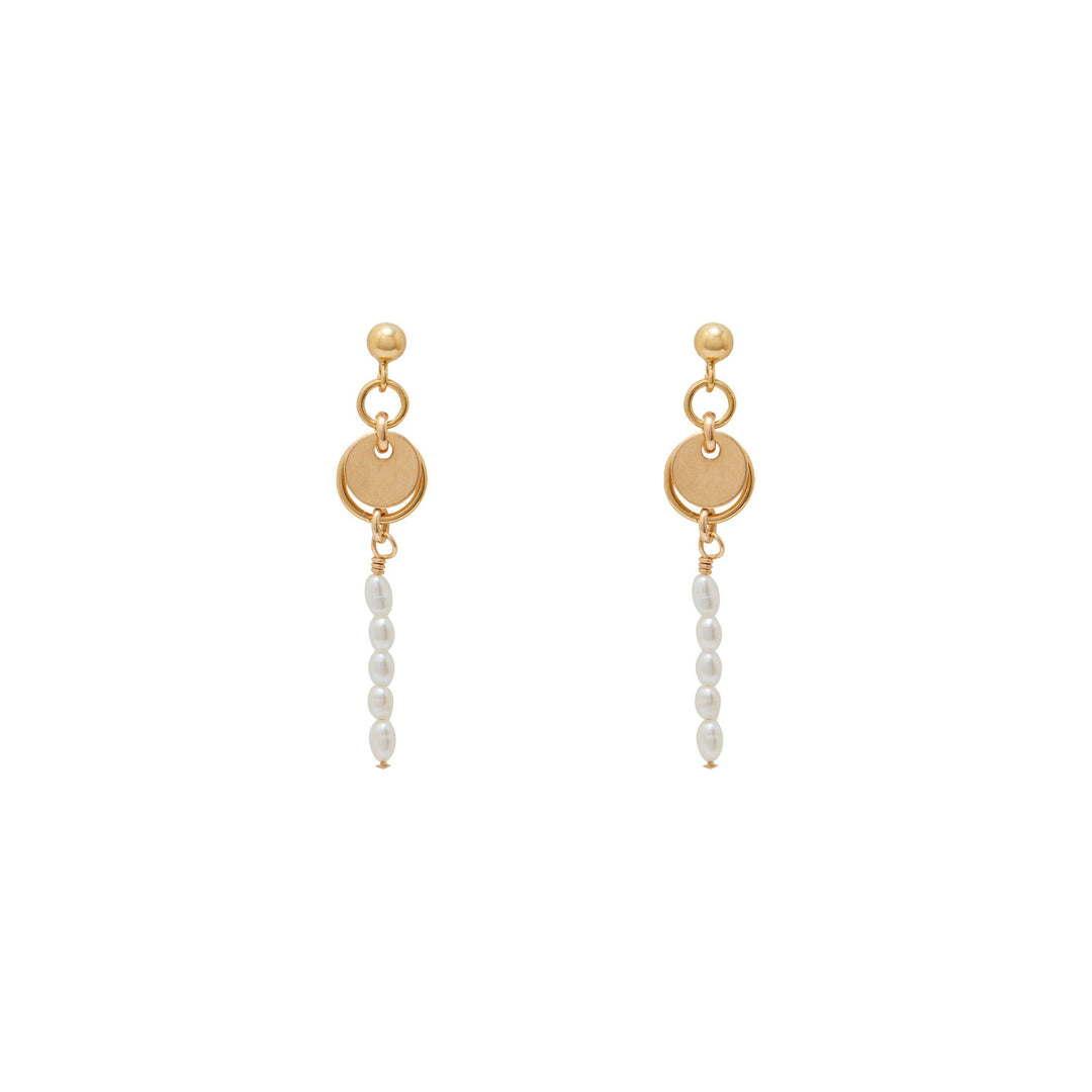 Anine Freshwater Pearl Earrings - Gold