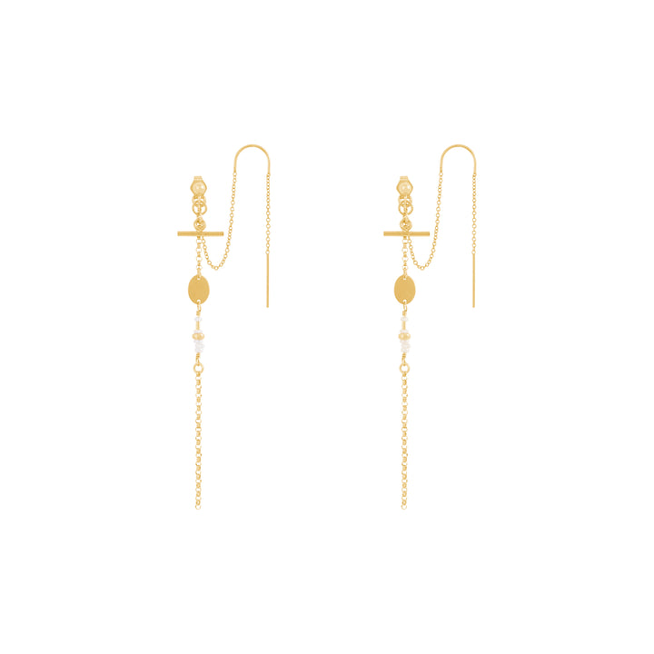 Asike Earrings - Gold