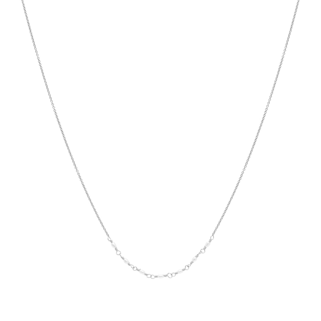 Emme Freshwater Pearl Necklace - Sterling Silver