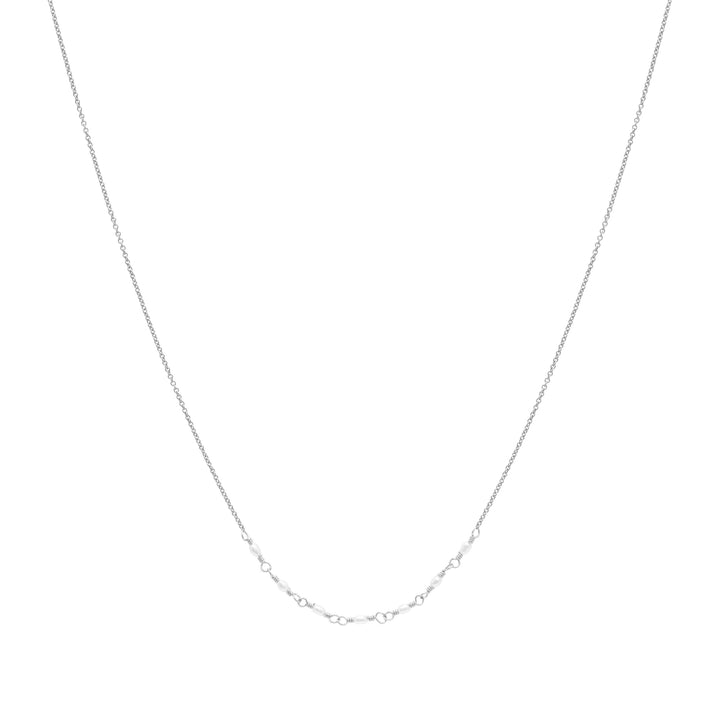 Emme Freshwater Pearl Necklace - Silver