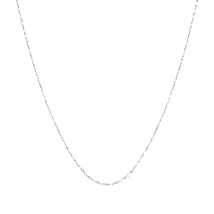 Emme Beaded Necklace - Sterling Silver