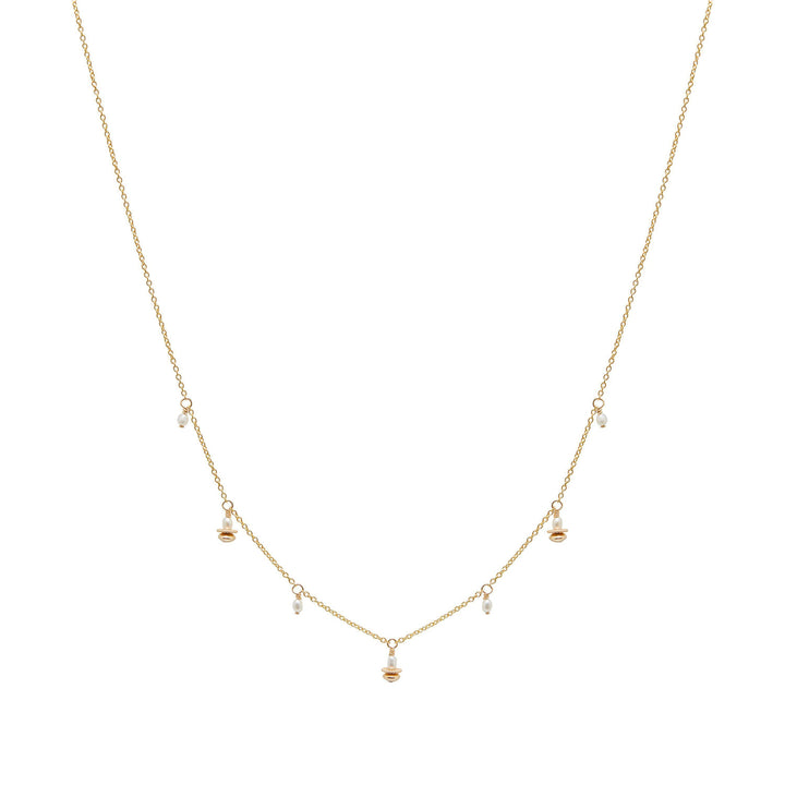 Tullie Freshwater Pearl Necklace - Gold