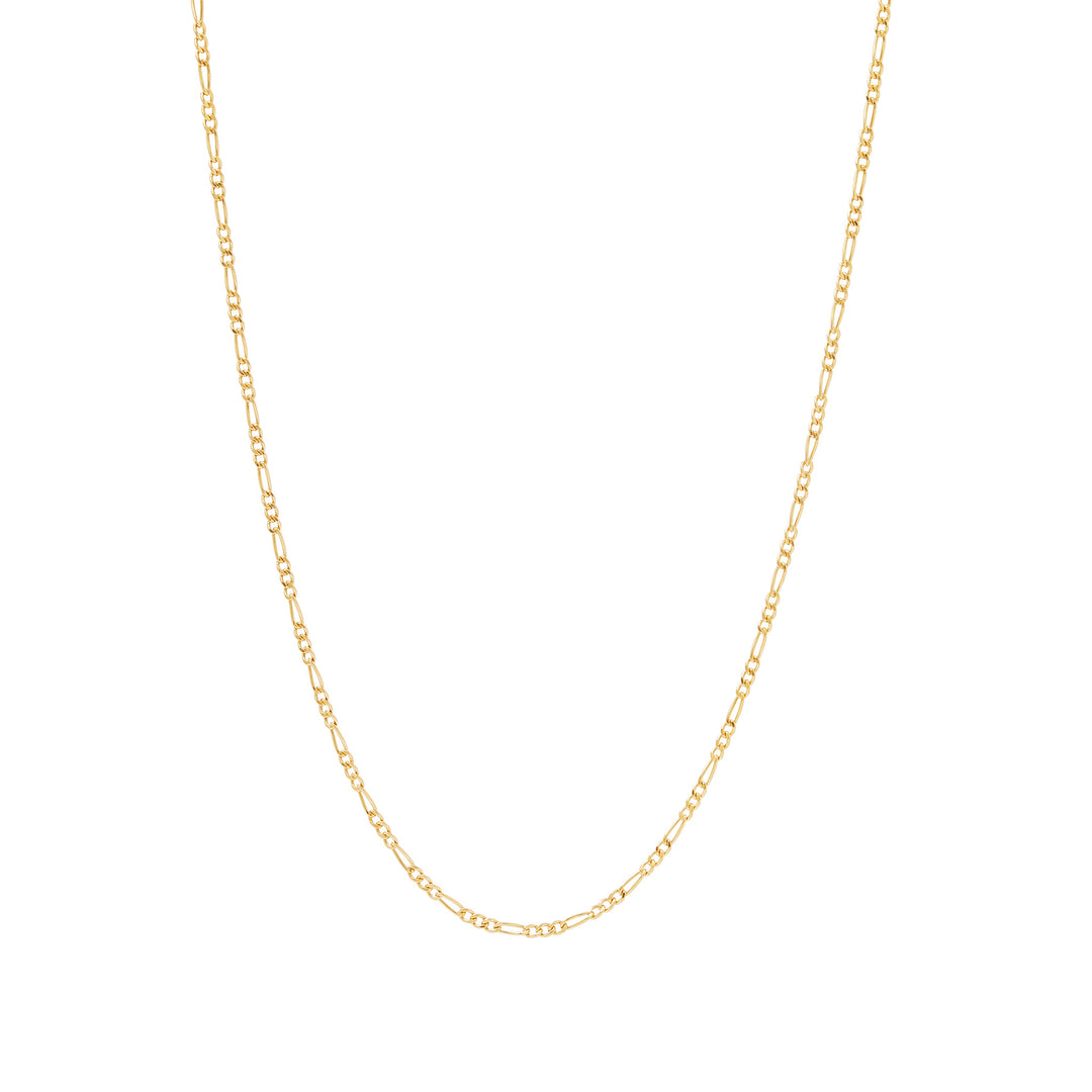 Men's Fine Figaro Necklace - Gold