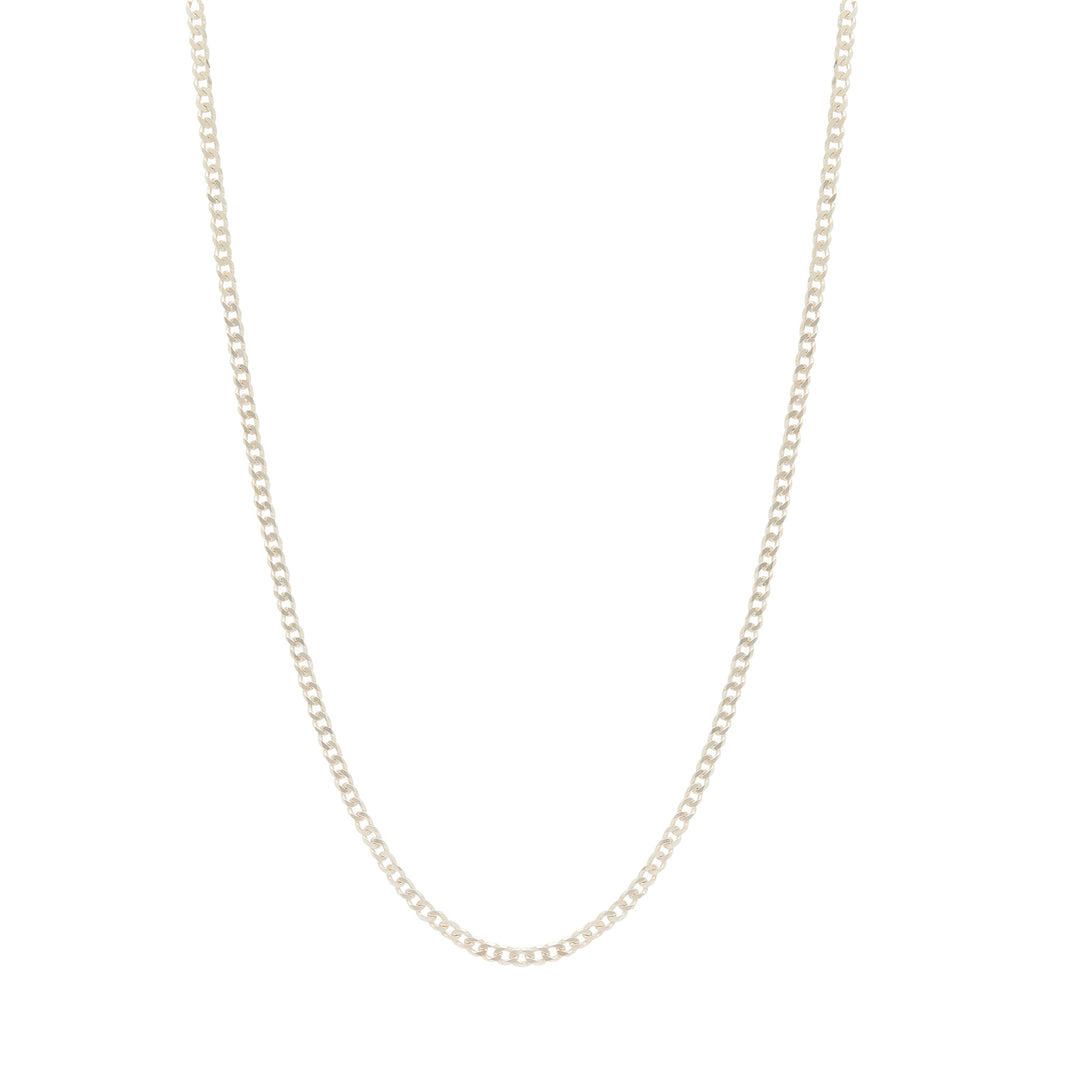 Men's Curb Chain Necklace - Sterling Silver