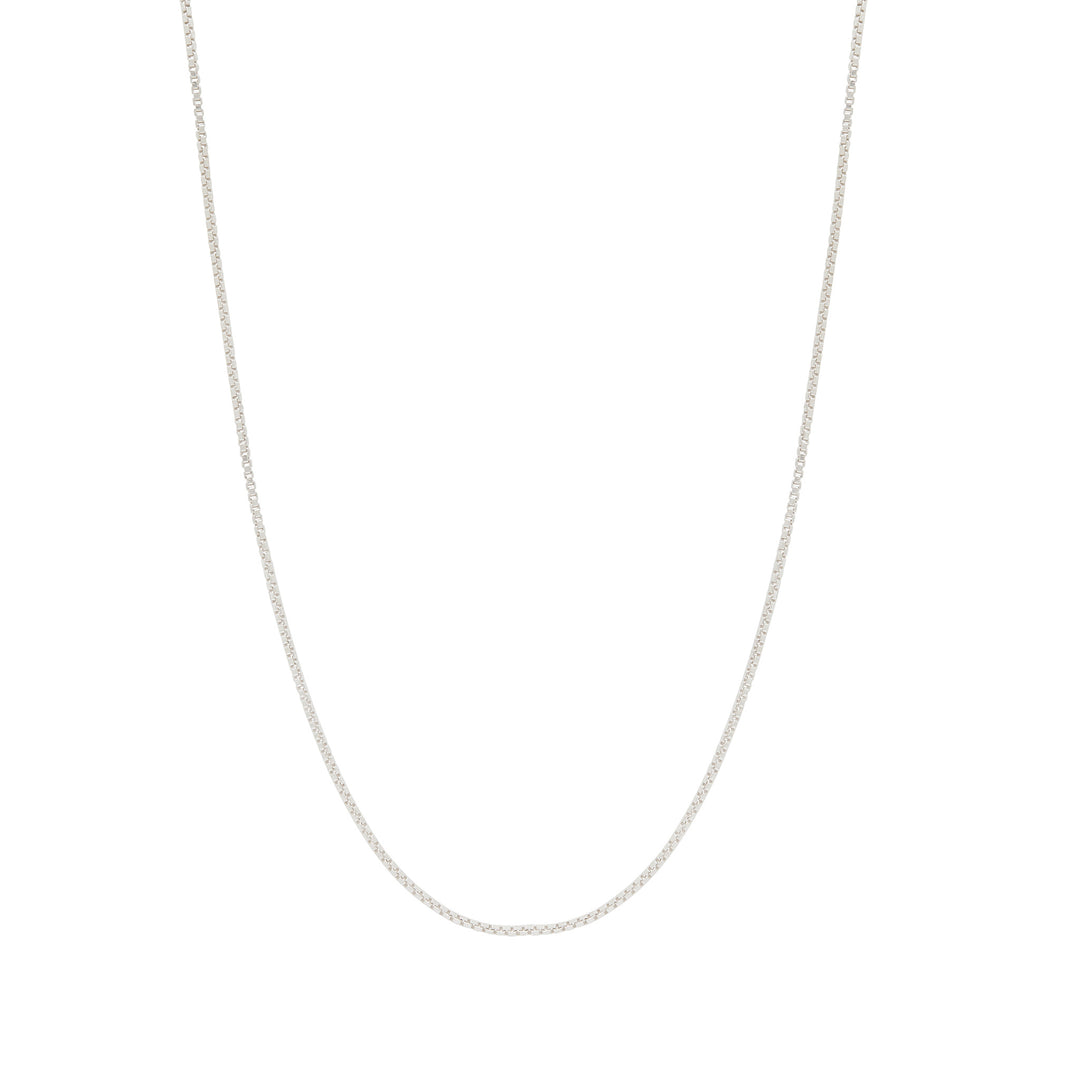Men's Box Chain Necklace - Sterling Silver