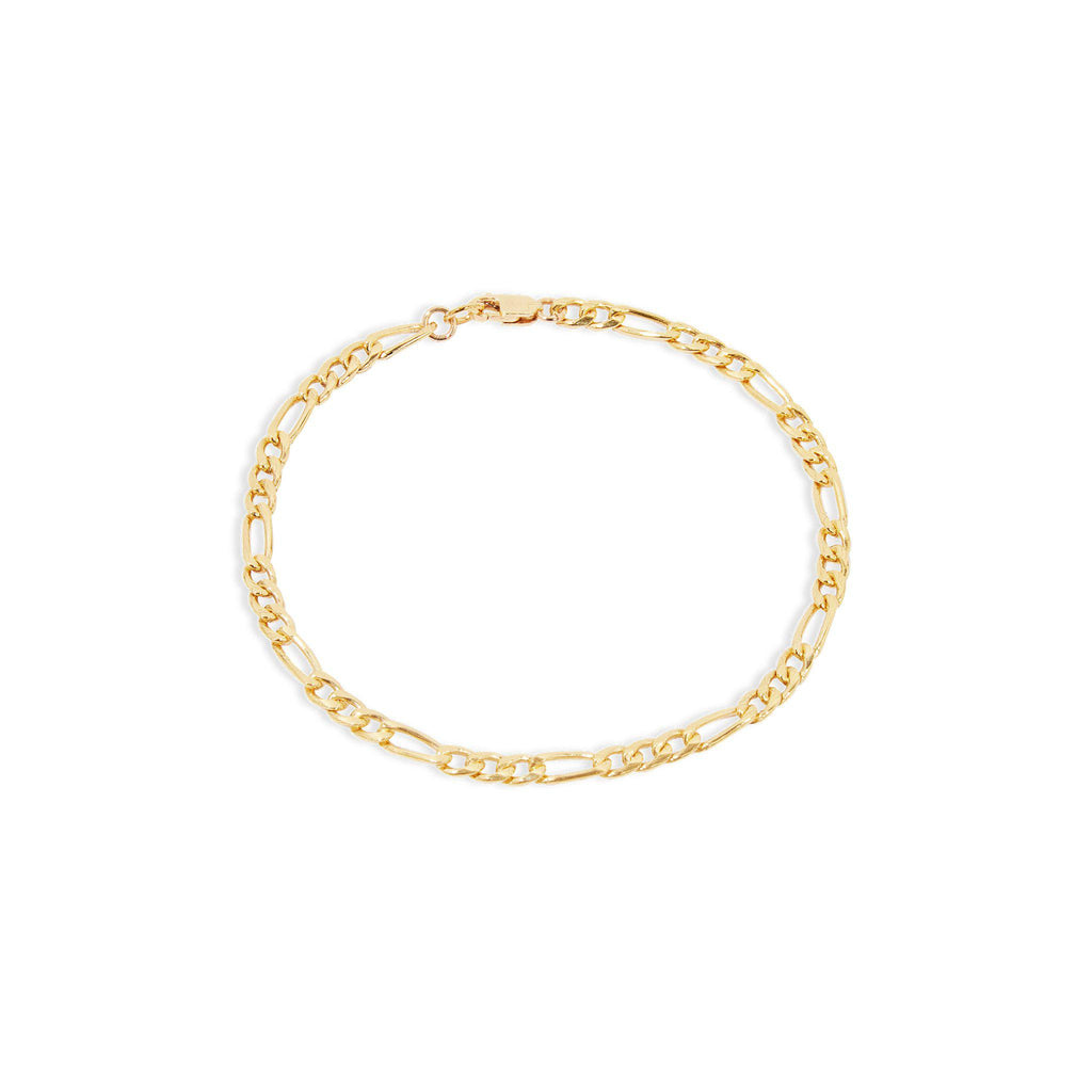 Gold figaro clearance chain bracelet