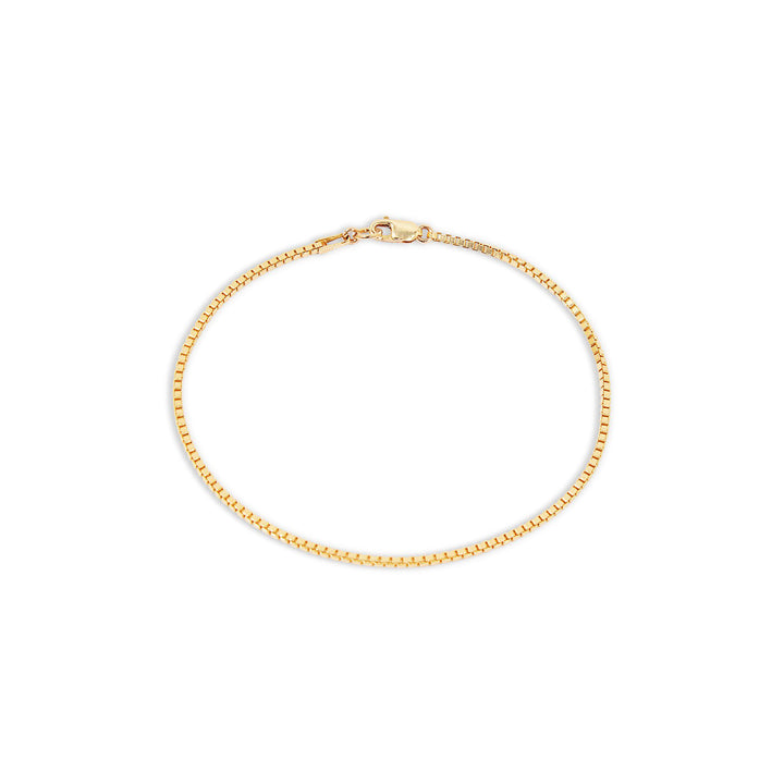Men's Box Chain Bracelet - Gold