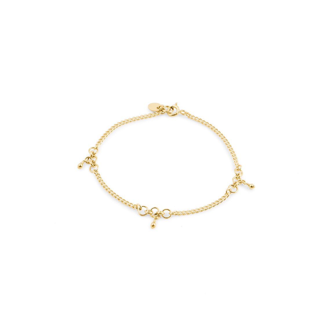 Magali Beaded Anklet -  Gold