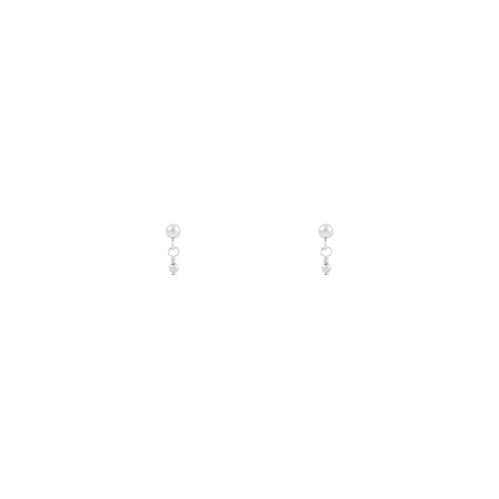 Noa Beaded Earrings - Sterling Silver