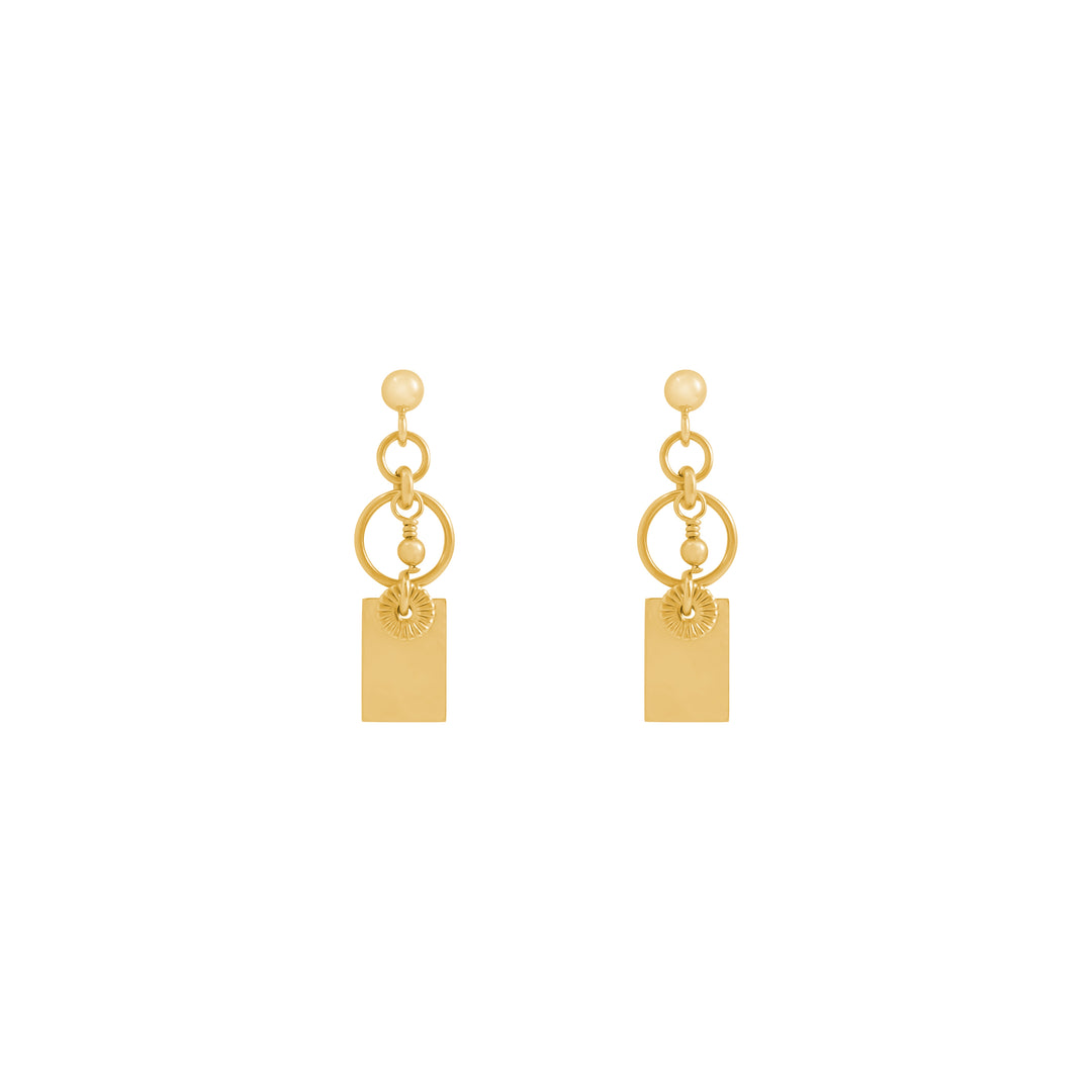 Indy Beaded Earrings - Gold
