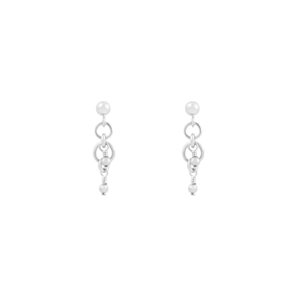 Alana Maria Jewellery Earrings - Peta Beaded Earrings Sterling Silver