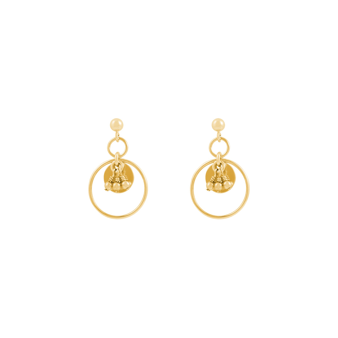Zuir Beaded Earrings - Gold