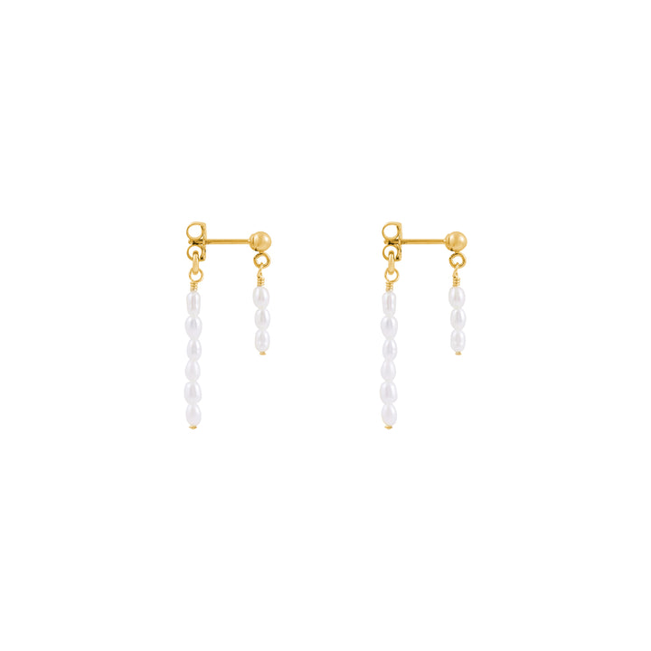 Aimee Freshwater Pearl Earrings - Gold