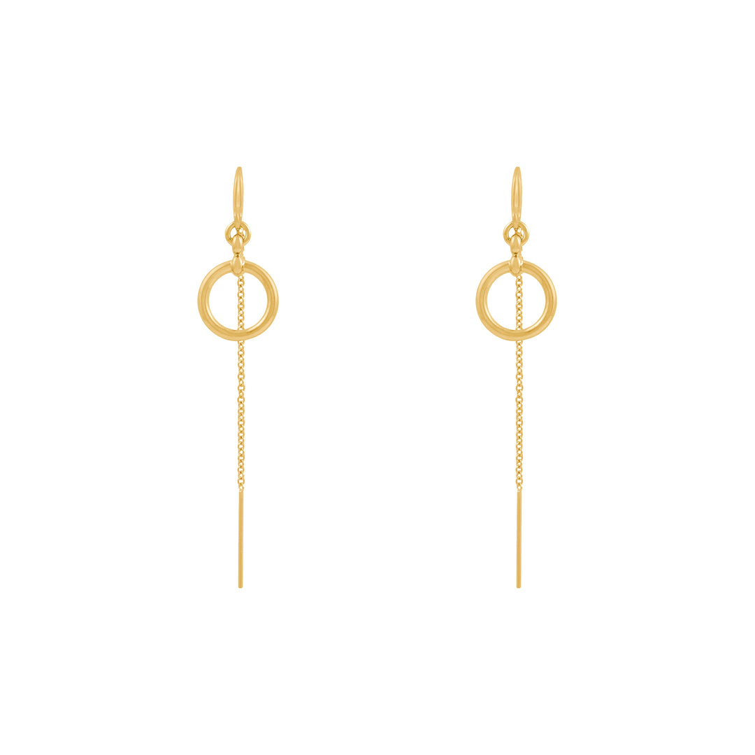 Sura Thread Earrings - Gold