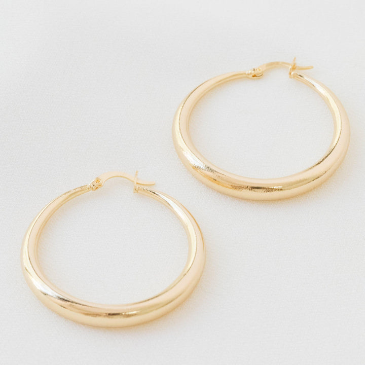 Greta Hoop Earrings - Gold