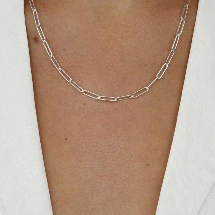 Yves Chain Necklace - Sterling Silver