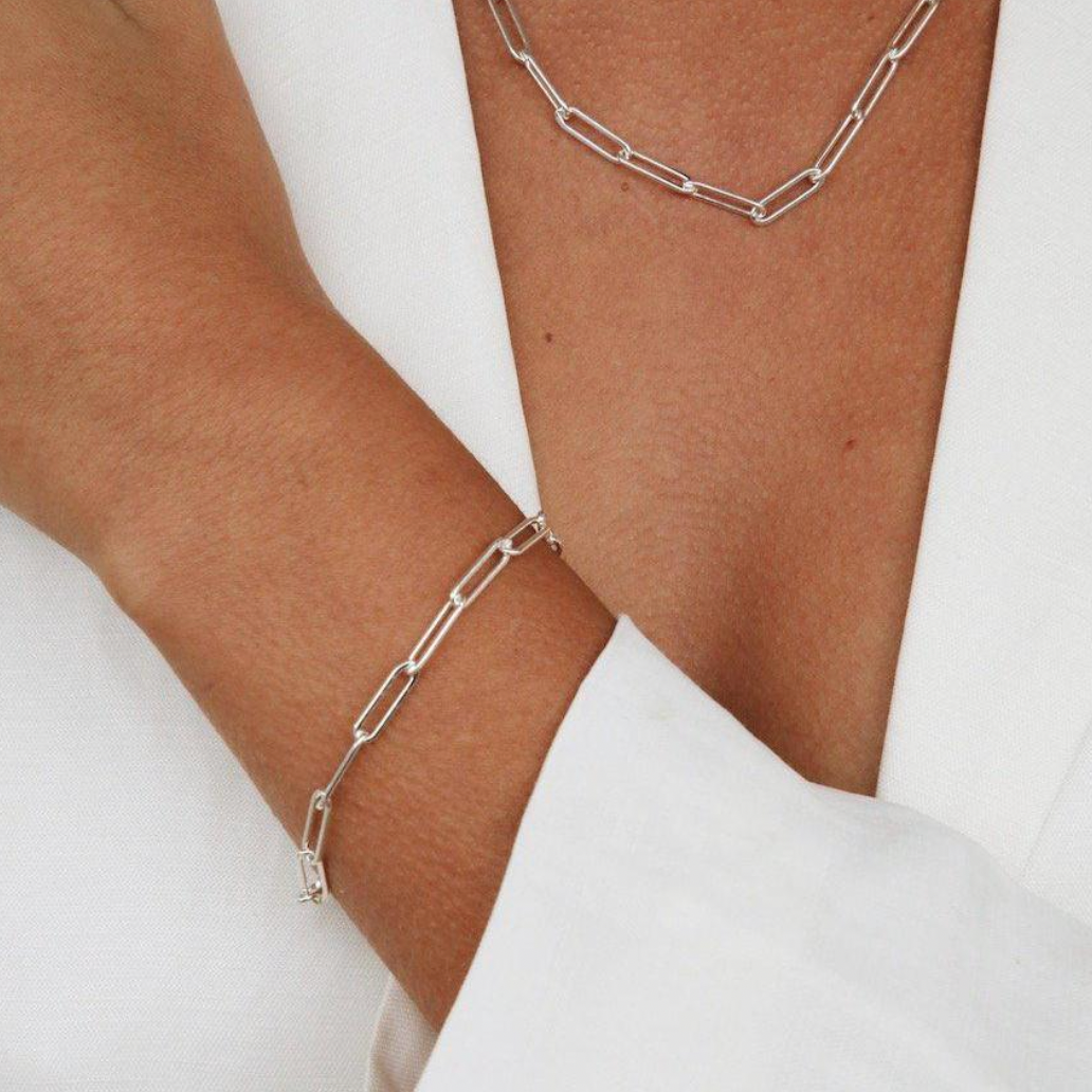 Yves Chain Necklace - Sterling Silver