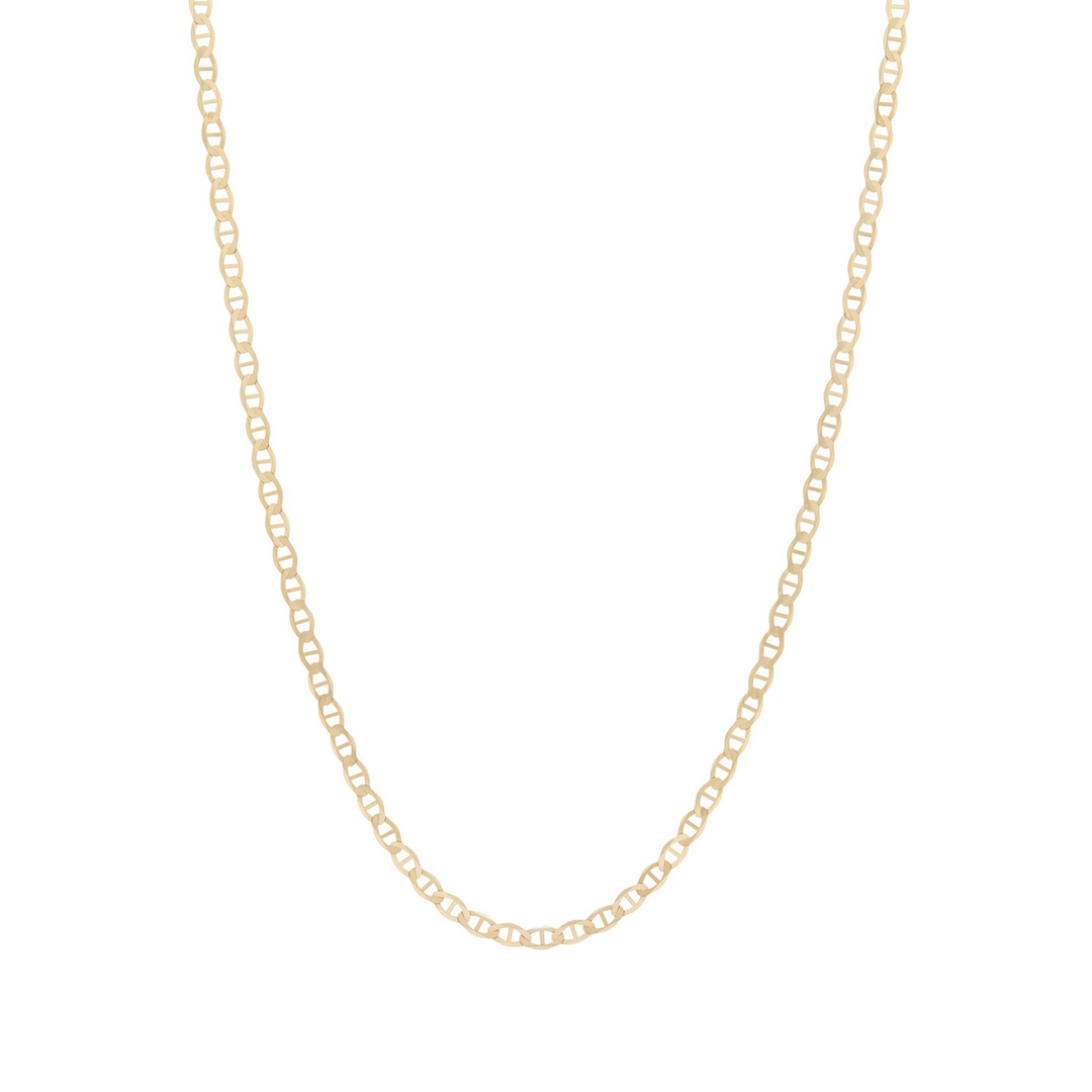 Anchor Chain Necklace - Solid Gold