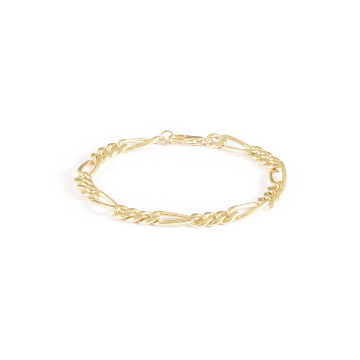 Thick Figaro Bracelet - Gold