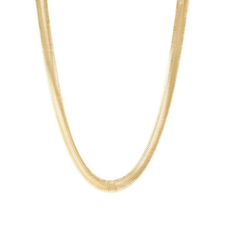 Thick Snake Chain Necklace - Gold