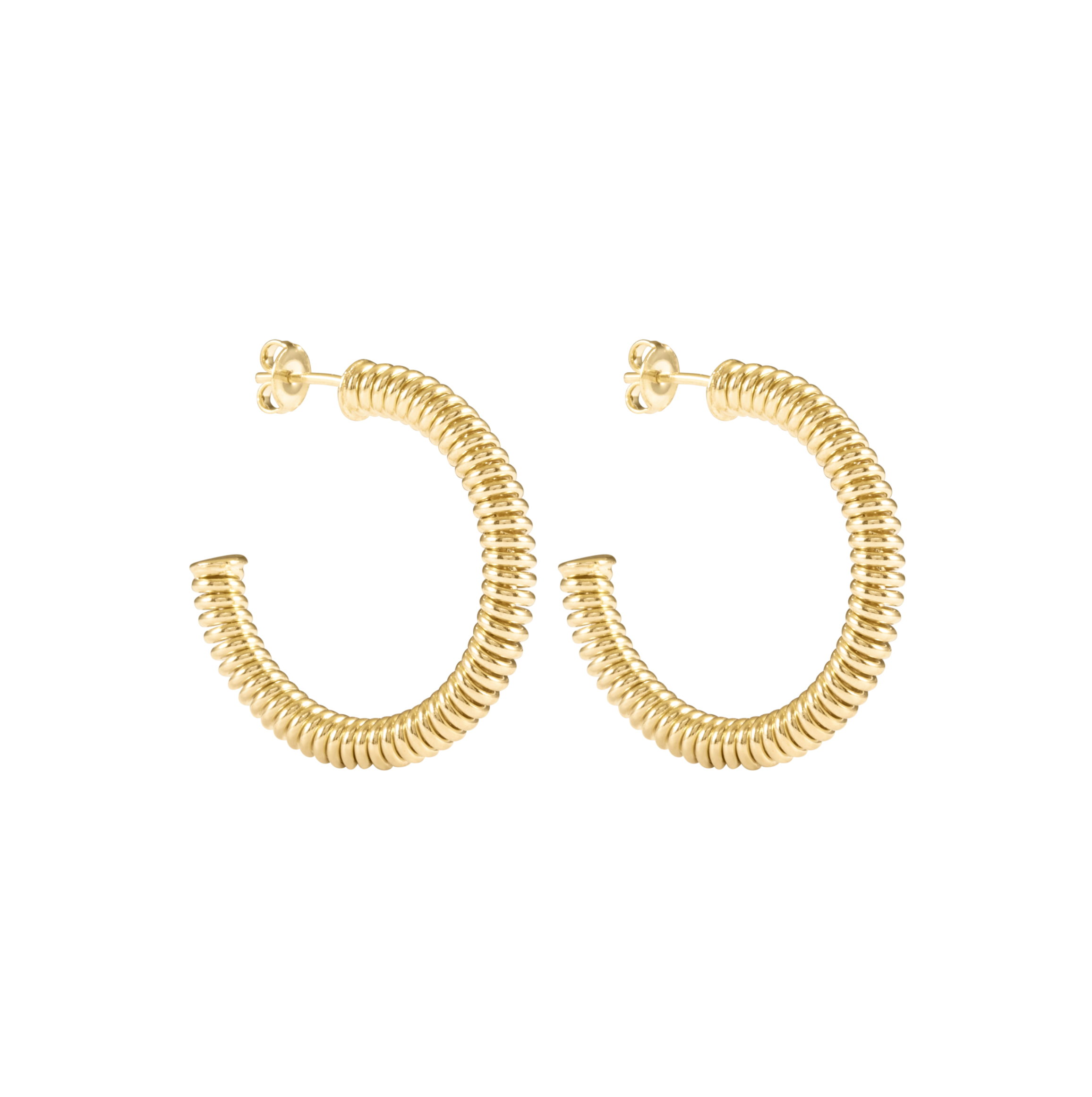 Tanaya Hoop Earrings - Gold – Alana Maria Jewellery