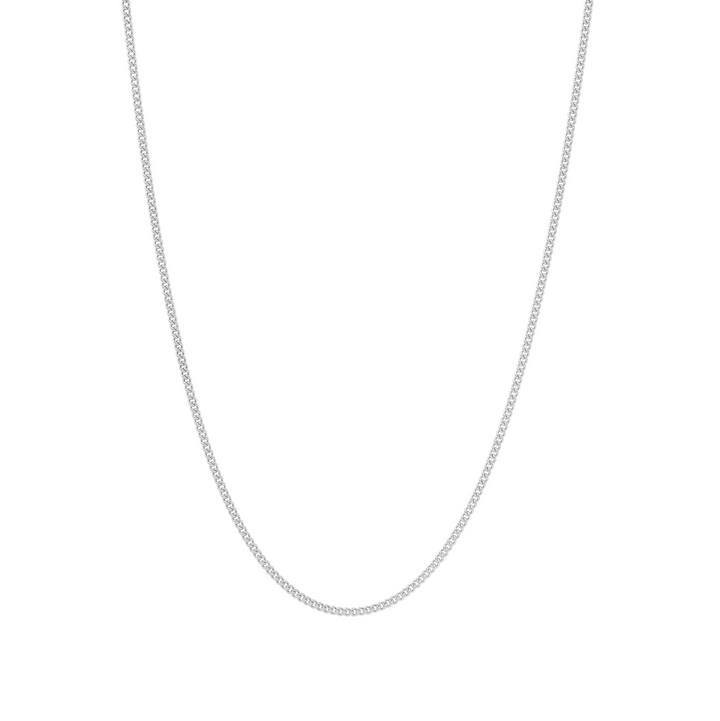 Men's Fine Curb Chain Necklace - Sterling Silver