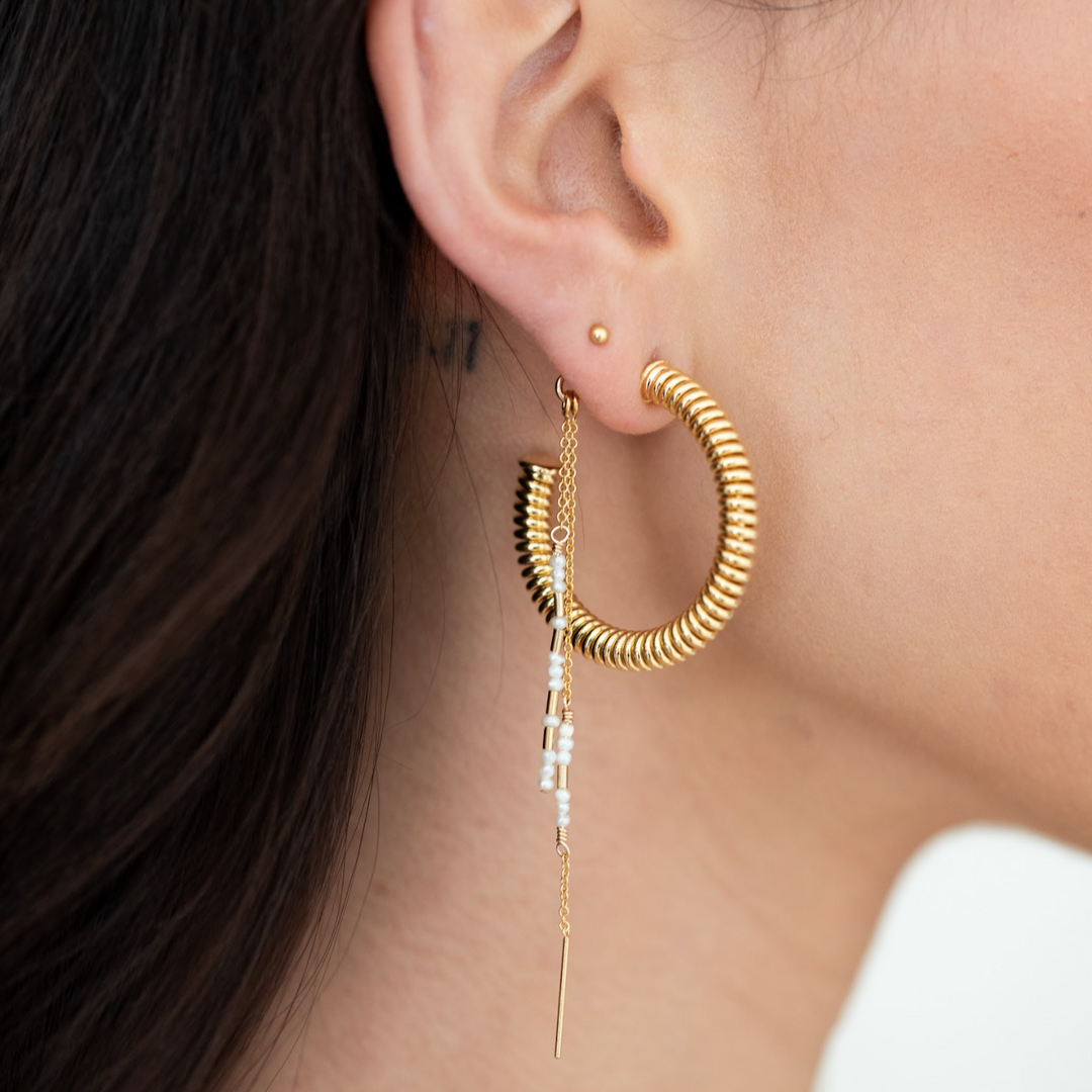 Tanaya Hoop Earrings - Gold