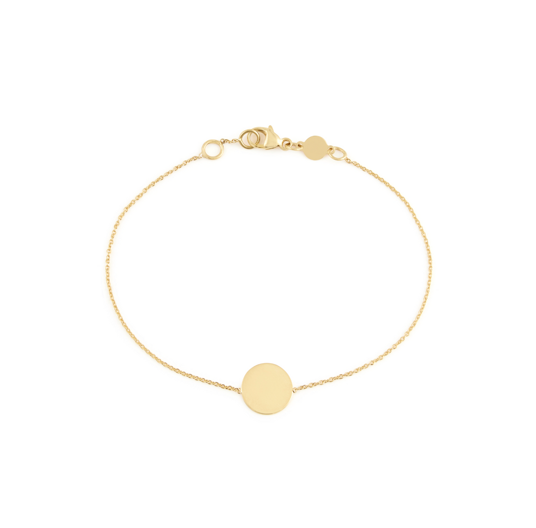 Engraved disc best sale bracelet