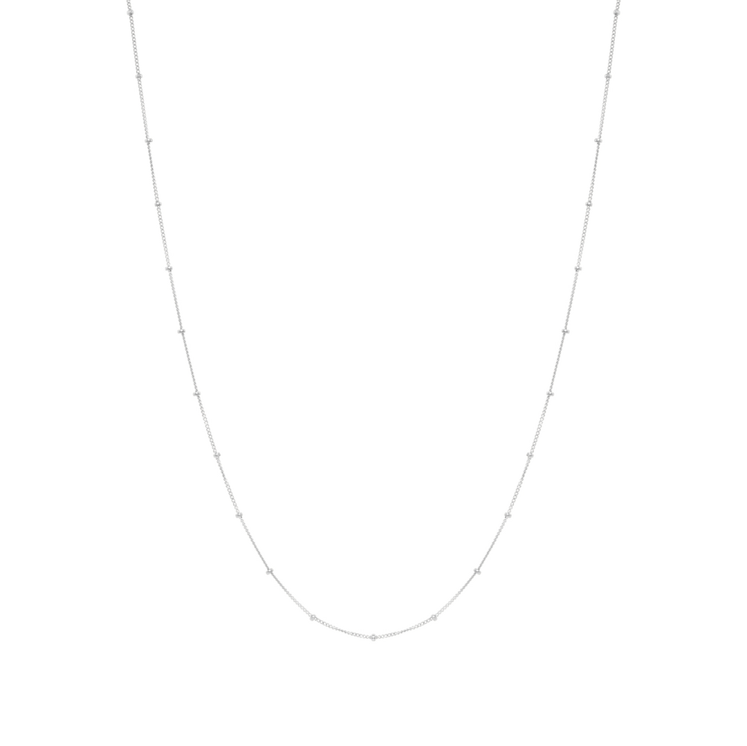 Fleur Chain Necklace - Sterling Silver