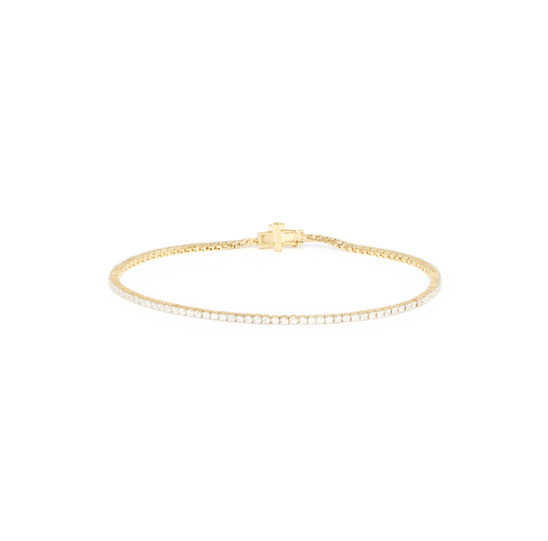 Tennis Bracelet - Solid Gold