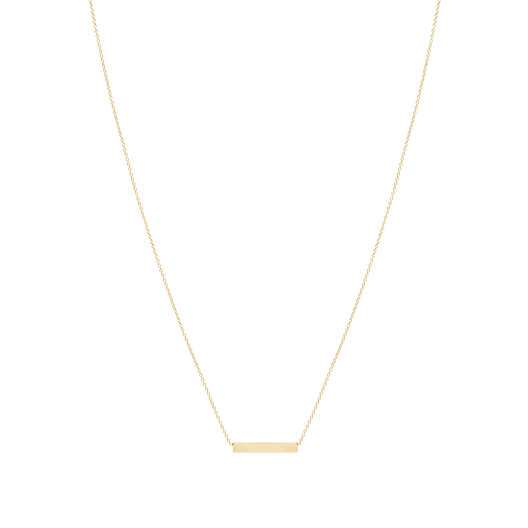 Bar Necklace - Solid Gold