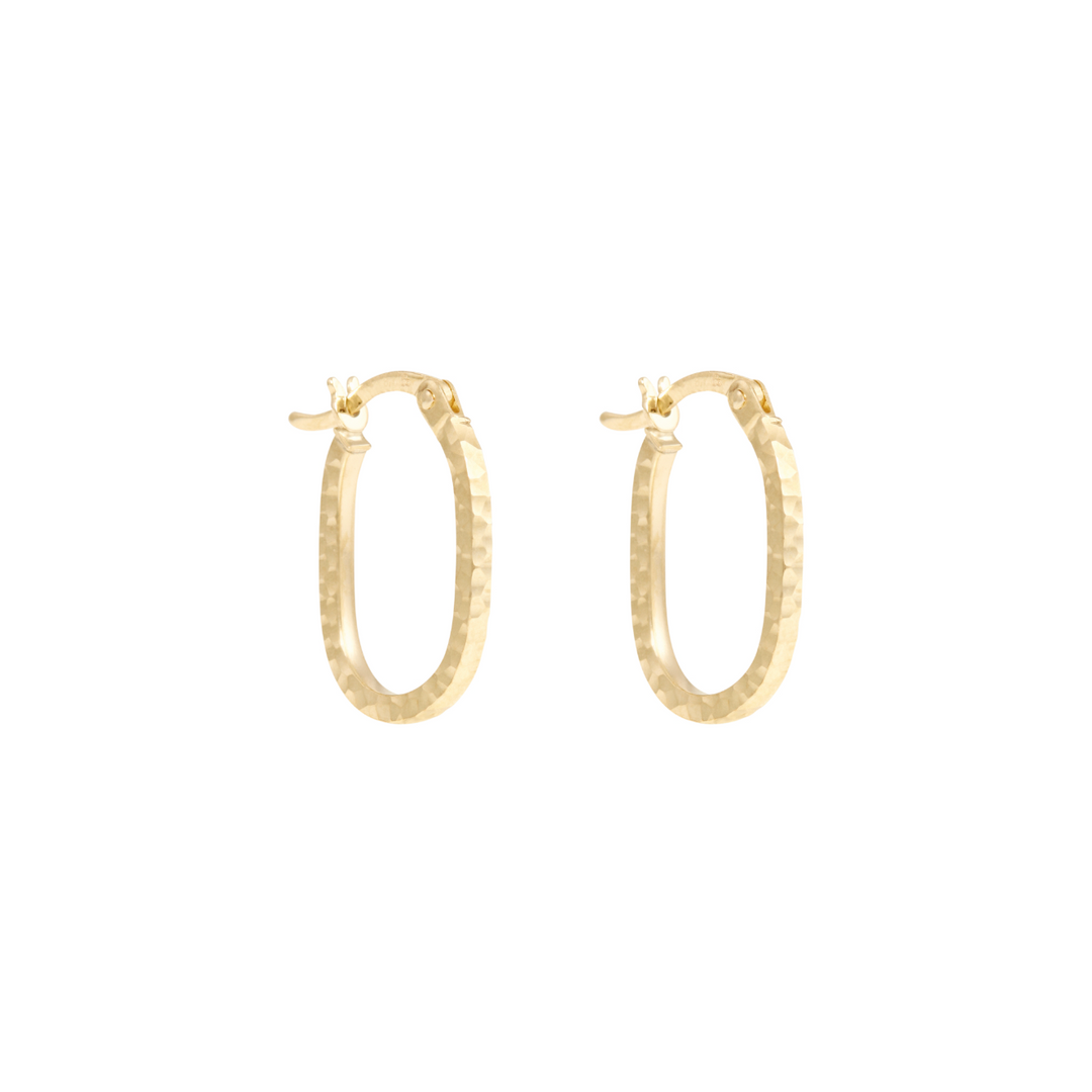 Ainslee Hoop Earrings - Solid Gold
