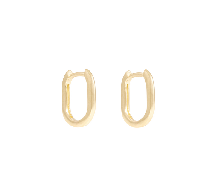 Akari Hoop Earrings 12mm - Solid Gold