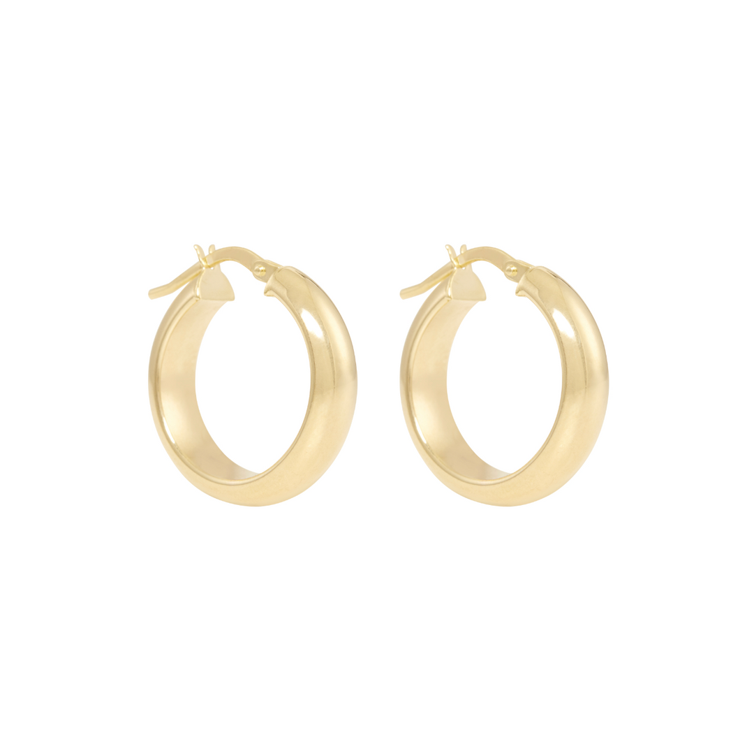 Amryn Hoop Earrings - Solid Gold