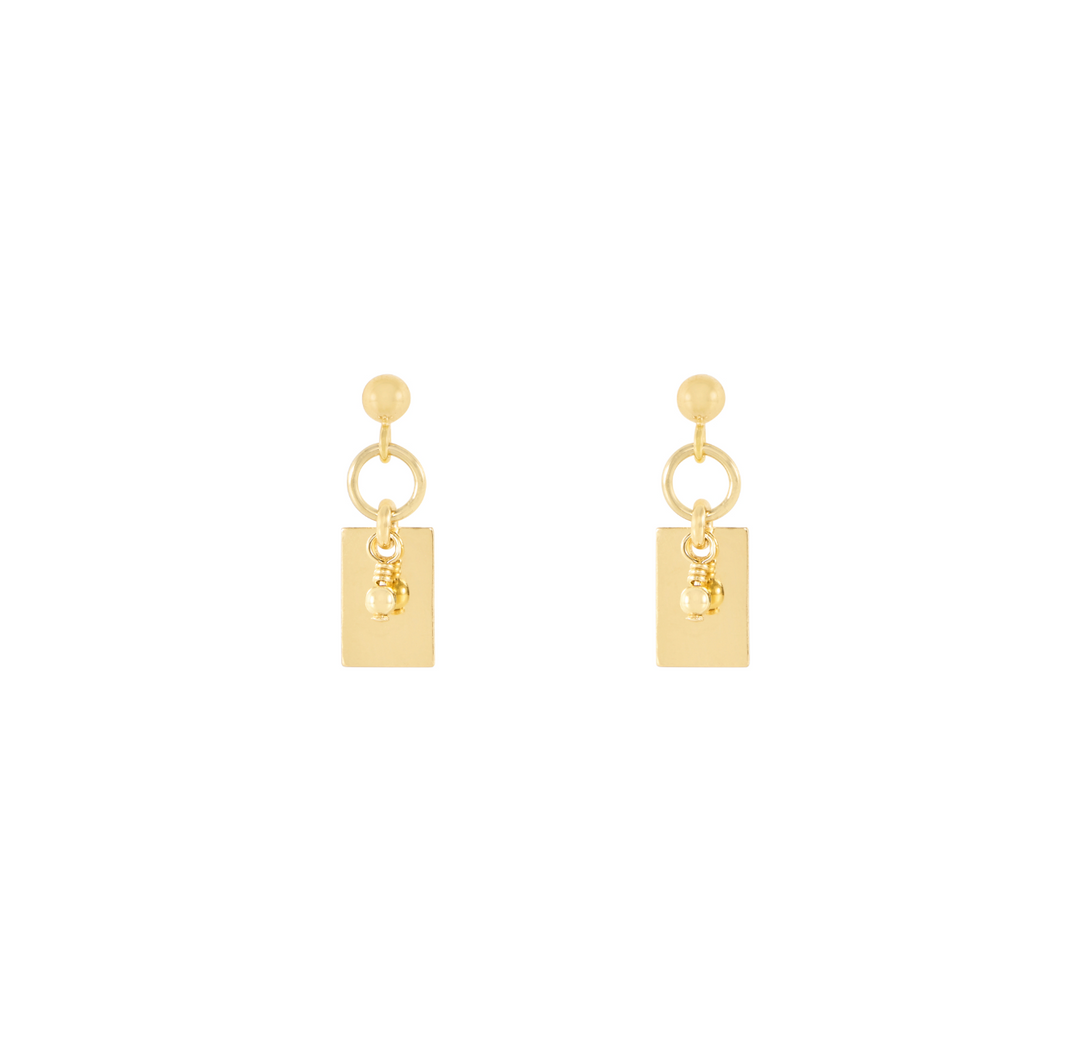 Tara Beaded Earrings - Gold