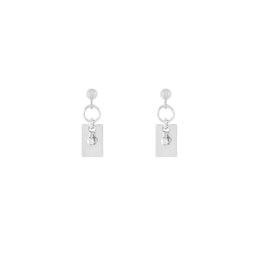 Tara Beaded Earrings - Sterling Silver