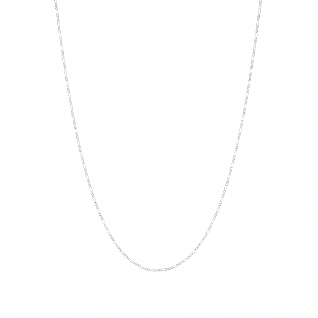 Ultra Fine Figaro Chain Necklace - Sterling Silver