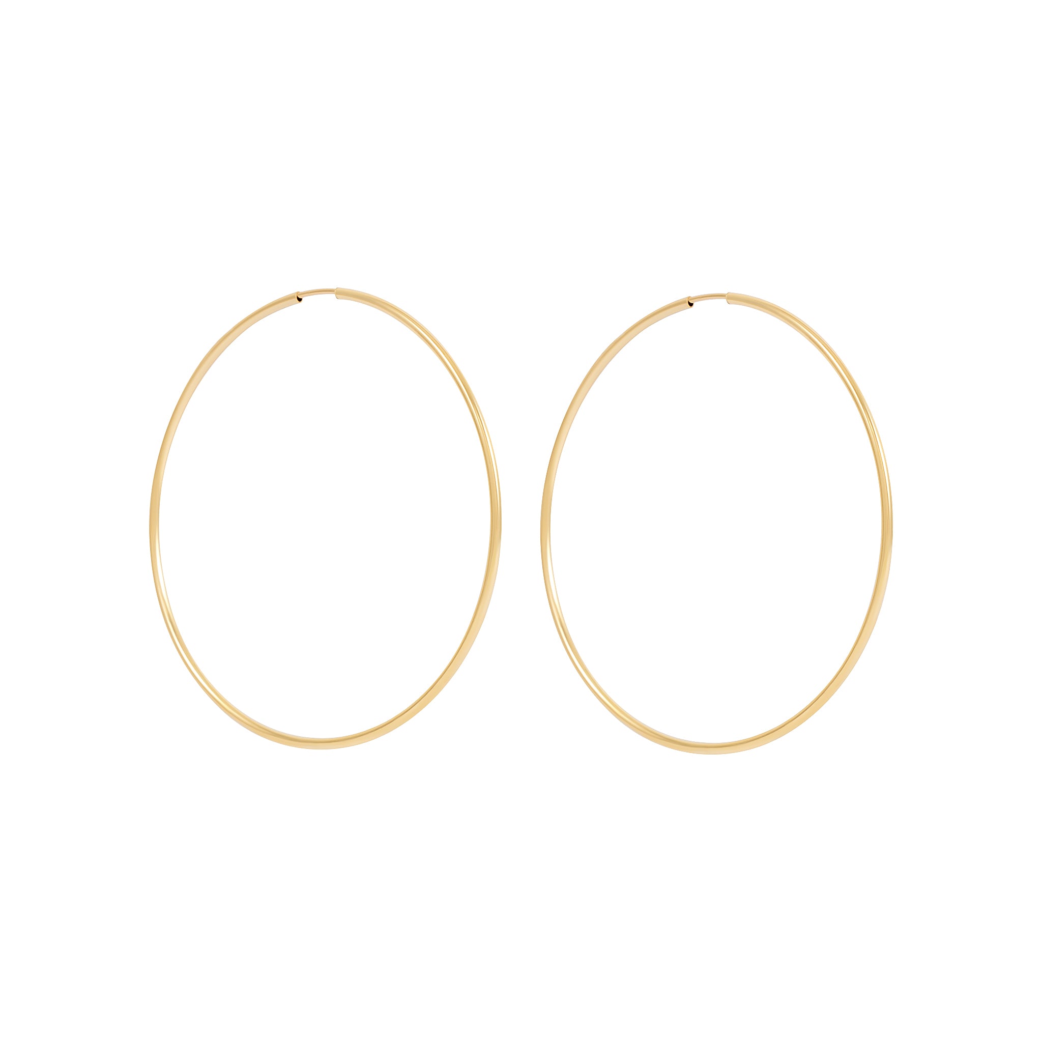 Thin gold hot sale hoop earrings