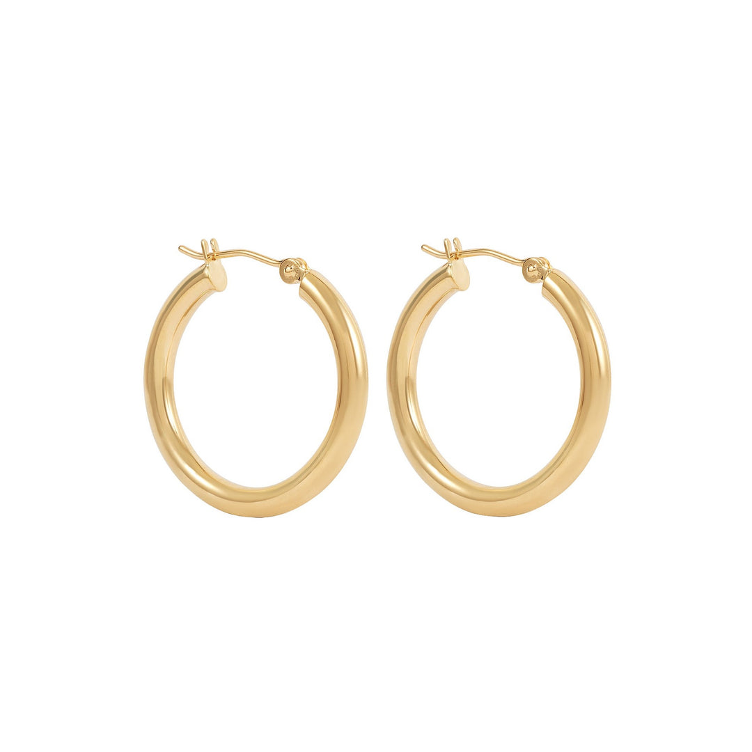 Ailiya Hoop Earrings 14k 25mm - Solid Gold