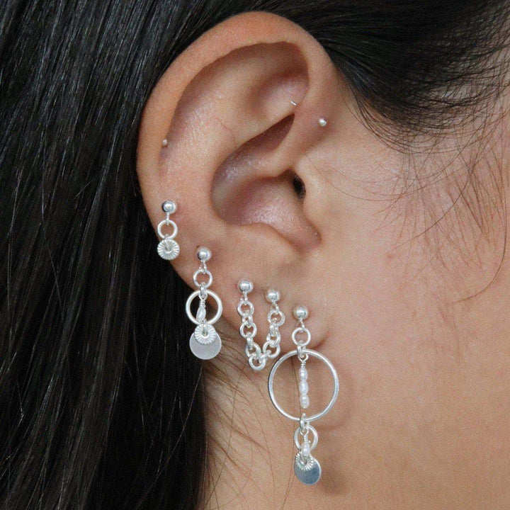 Elsa Freshwater Pearl Earrings - Sterling Silver