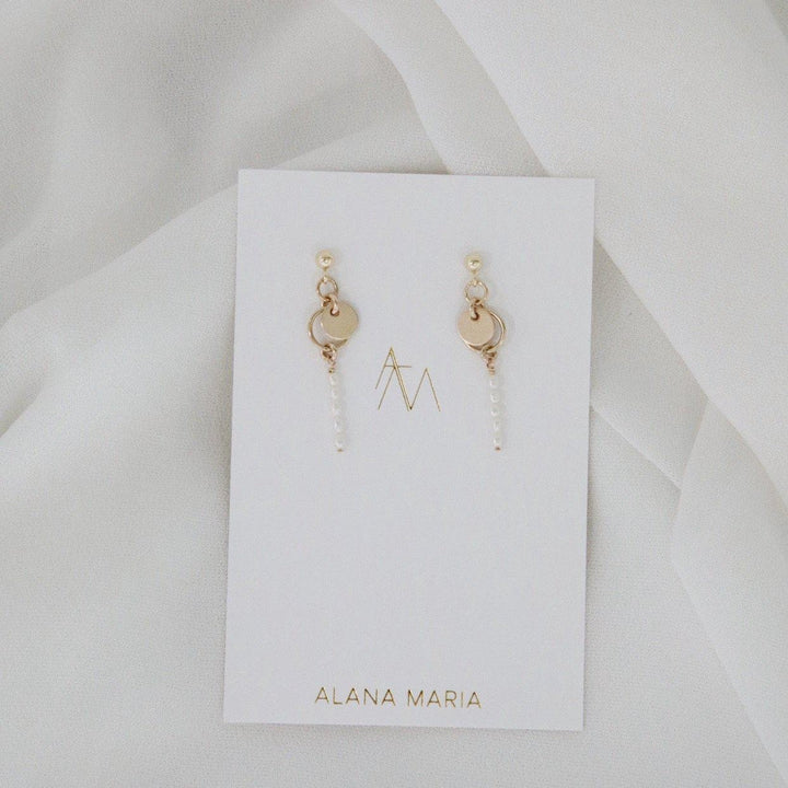 Anine Freshwater Pearl Earrings - Gold