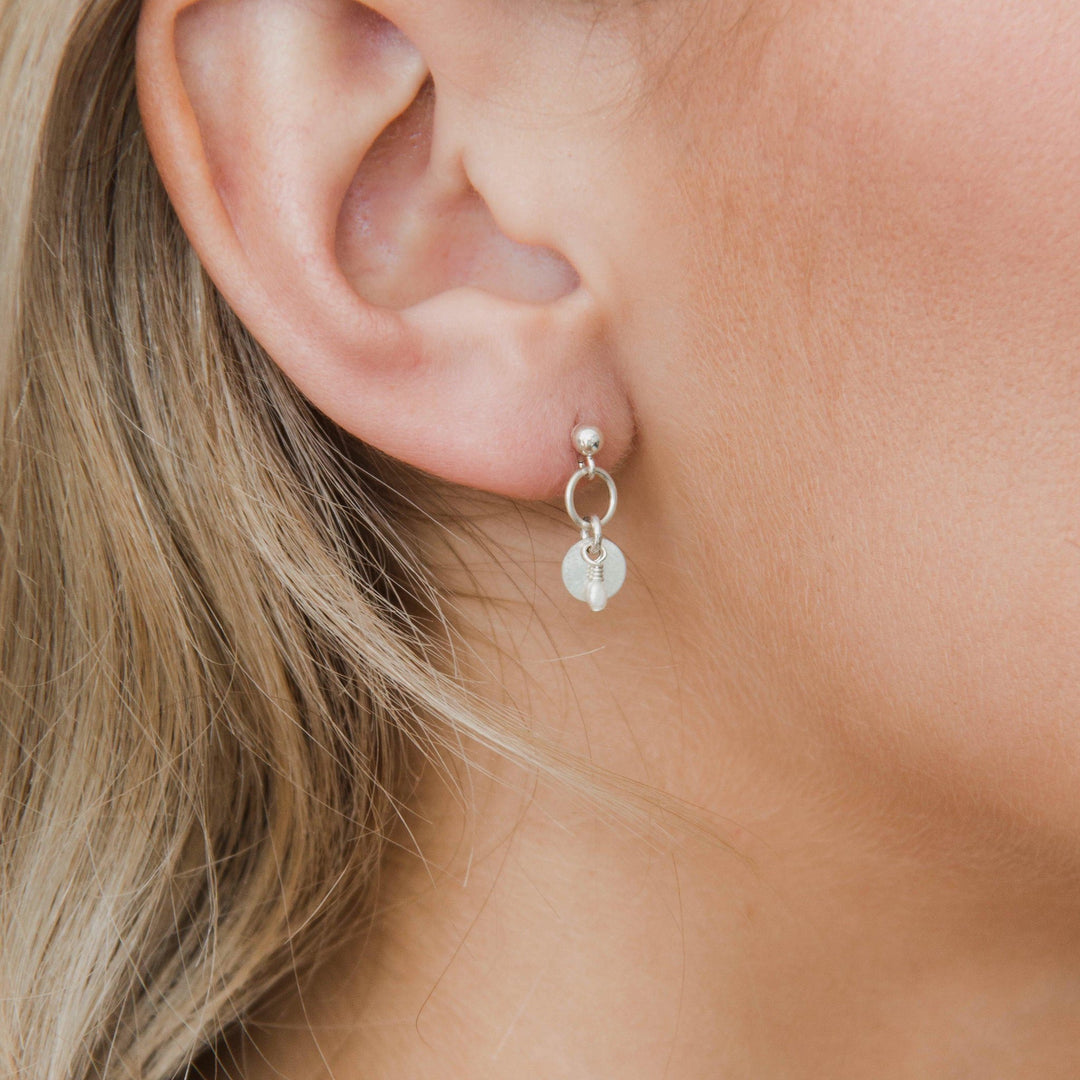 Sia Freshwater Pearl Earrings - Sterling Silver